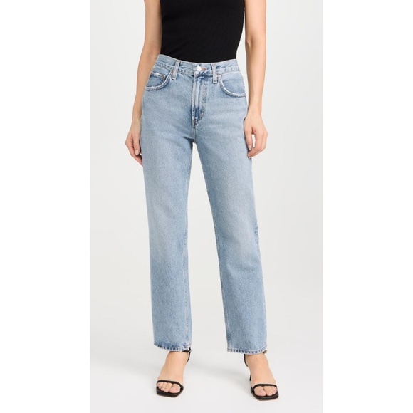 AGOLDE Valen Mid-Rise Straight Jeans - Picture 1 of 11